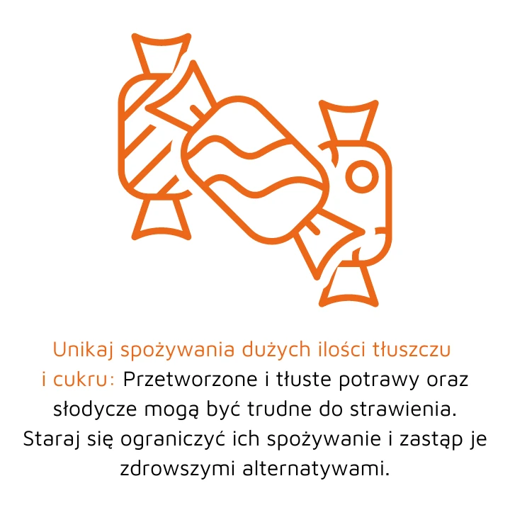 Umikaj spożywania dużych ilości tłuszczów i cukru